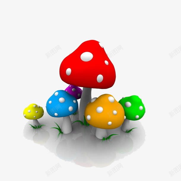 蘑菇png免抠素材_新图网 https://ixintu.com 彩色蘑菇 菌 菌类 蘑菇 食物 食用菌