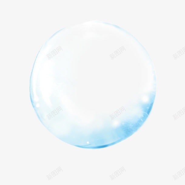 蓝色气泡立体效果psd免抠素材_新图网 https://ixintu.com 效果 气泡 立体 素材 蓝色