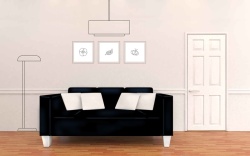 家具全屏海报手绘家具创意促销海报背景模板矢量图高清图片