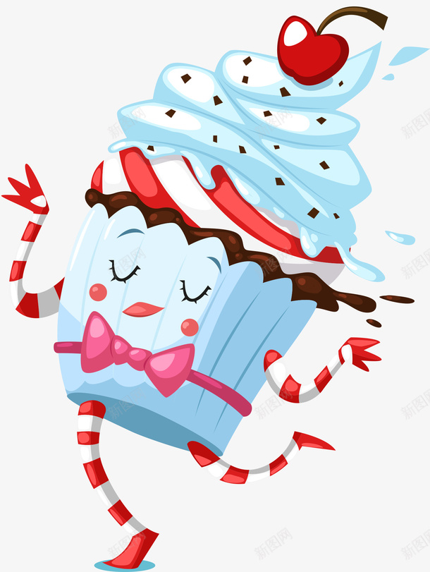 可爱卡通冰淇淋人矢量图ai免抠素材_新图网 https://ixintu.com 人 冰淇淋 卡通 可爱 矢量图