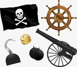 手绘海盗旗手绘海盗旗高清图片