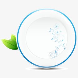 蓝色瓷碗精美卡通青花瓷碗高清图片
