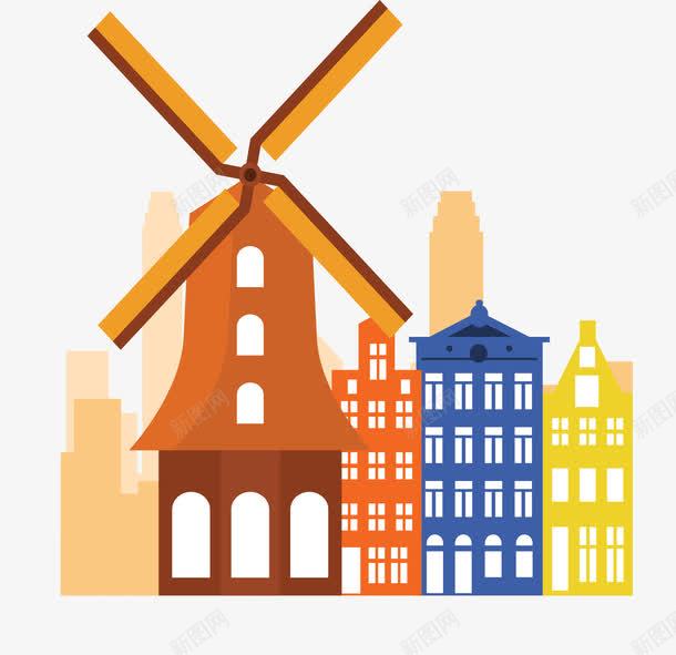 荷兰阿姆斯特丹旅游矢量图ai免抠素材_新图网 https://ixintu.com 旅游 旅游季 旅游邮票 矢量png 荷兰 阿姆斯特丹 矢量图