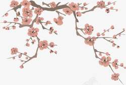 粉色的桃花素材