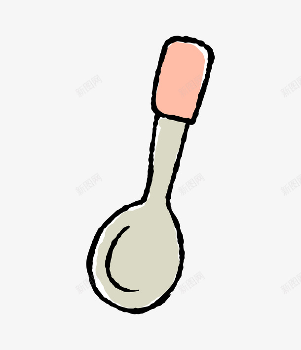吃饭小勺子png免抠素材_新图网 https://ixintu.com 儿童 卡通 吃饭 喝汤 小勺子 手绘 方便 粉色