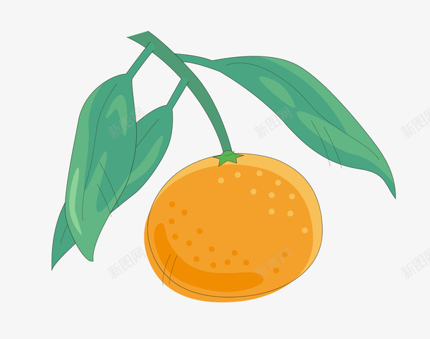卡通金橘元素psd免抠素材_新图网 https://ixintu.com 卡通金橘 小橘子 橘子 水果 金橘