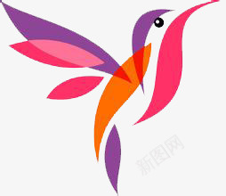 鸟图案png免抠素材_新图网 https://ixintu.com 图案 抽象 简约 鸟