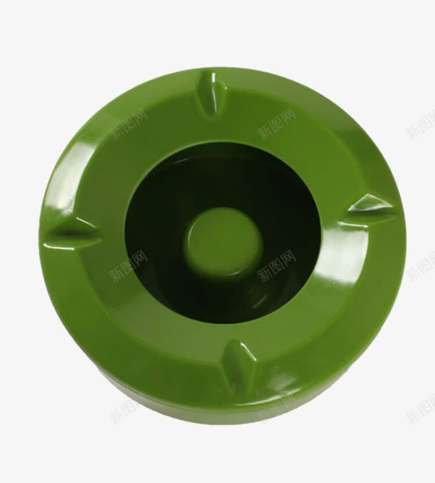 绿色带盖烟灰缸俯视图png免抠素材_新图网 https://ixintu.com 产品实物 俯视图 塑料 烟灰缸 绿色