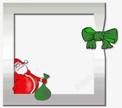 圣诞老人装饰边框素材