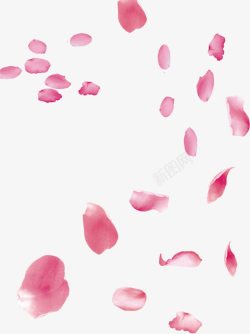 粉色花瓣装饰背景素材