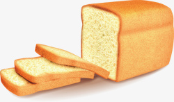 切开的面包面包高清图片