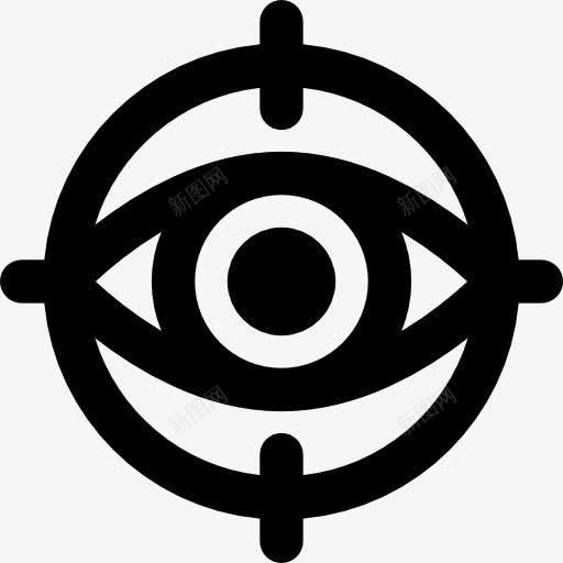眼睛和目标图标png_新图网 https://ixintu.com 业务 搜索 目标 目的 眼