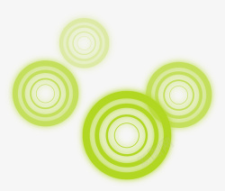 绿色光圈装饰图案素材