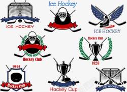 冰球运动徽标冰球运动徽标图标高清图片