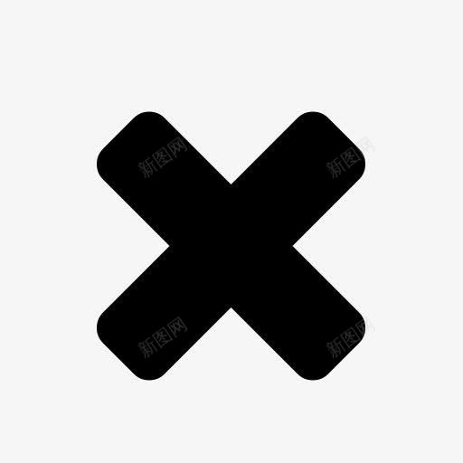 乘号符号图标png_新图网 https://ixintu.com 乘号 叉号 黑色叉叉