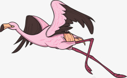 飞舞的火烈鸟空中飞舞的粉色火烈鸟矢量图高清图片