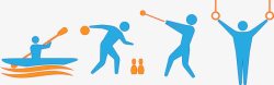 2016里约奥运会运动小人素材