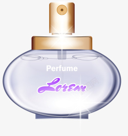 紫色香水瓶手绘紫色香水瓶矢量图高清图片