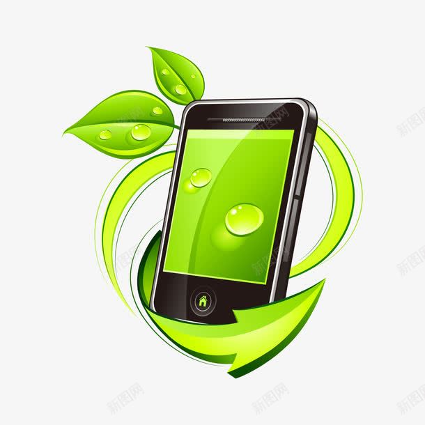 手机绿叶环保健康创意图案png免抠素材_新图网 https://ixintu.com 创意图案 手机 手机绿叶环保健康创意图案 环保健康 绿叶