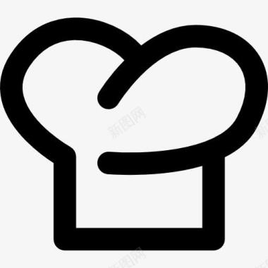 厨师帽大纲符号图标图标