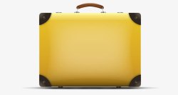 黄色行李箱素材