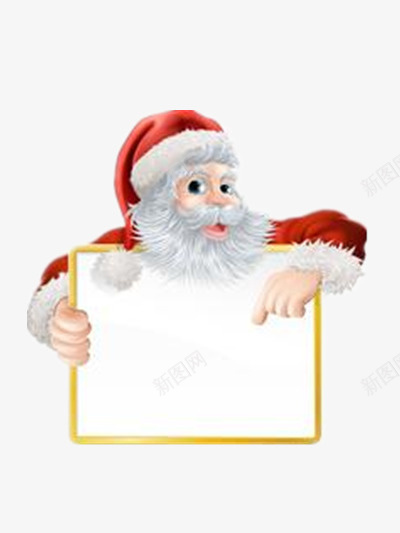 圣诞老人题板png免抠素材_新图网 https://ixintu.com 圣诞 圣诞老人 圣诞节 提示板 白板 红色