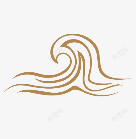 水浪装饰元素7图标png_新图网 https://ixintu.com 元素 咖啡 水浪 装饰