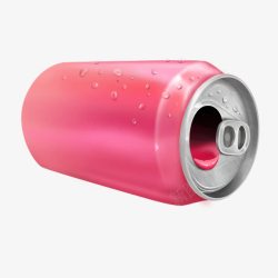 粉色易拉罐素材