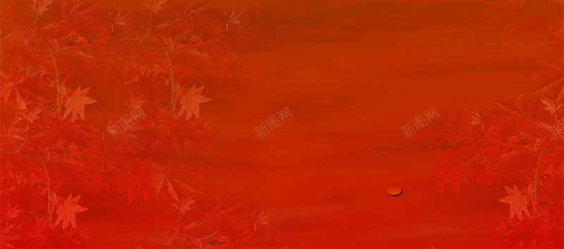 红色枫叶背景摄影图片