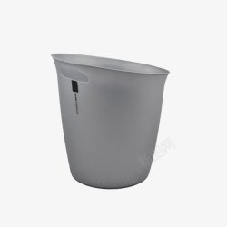 时尚垃圾桶灰色废纸桶高清图片