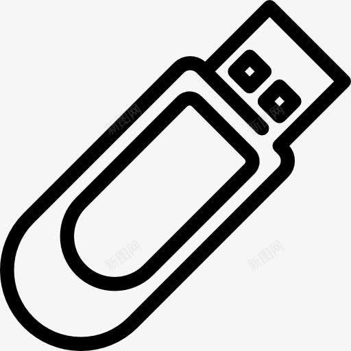 USB闪存驱动器图标png_新图网 https://ixintu.com USB存储设备 存储 存储驱动器 技术 数据存储 文件存储