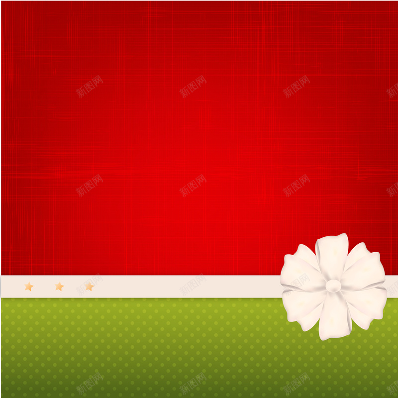 红底白色花朵绿色背景矢量图ai设计背景_新图网 https://ixintu.com 激情 狂欢 白色花朵 红底 绿色 背景 矢量图