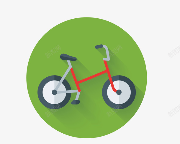 卡通彩色自行车标识矢量图图标eps_新图网 https://ixintu.com 卡通 彩色 标识 自行车 矢量图