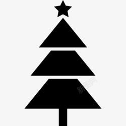 冷杉圣诞树圣诞树图标高清图片