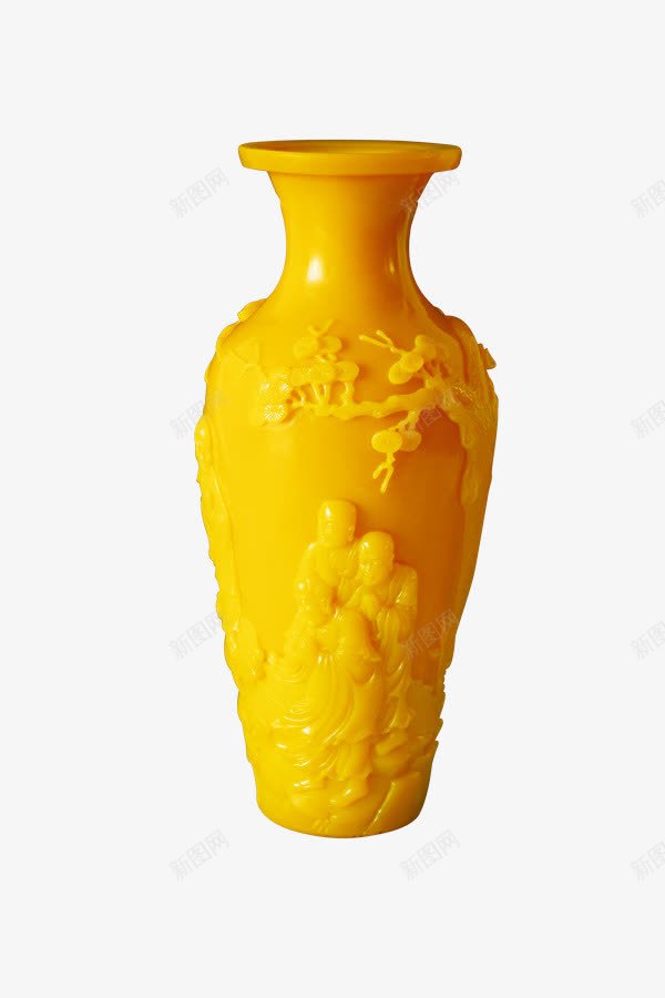 古典金黄色玉瓶花瓶png免抠素材_新图网 https://ixintu.com 古典花瓶 玉瓶 花瓶