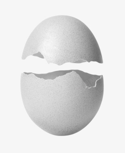 斑点鸡蛋白色鸡蛋爆开带斑点的初生蛋实物高清图片