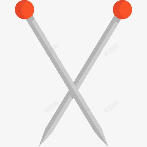 编织针的图标png_新图网 https://ixintu.com 器皿 工具 手工 时装设计师 编织针 针