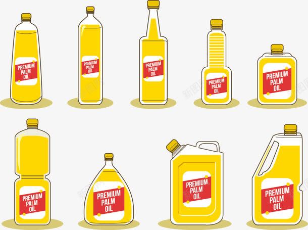 油瓶类型png免抠素材_新图网 https://ixintu.com 塑料瓶 植物油 食物油 饭馆 饮食