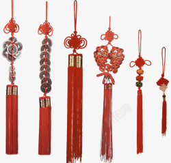 红色中国结节日元素素材