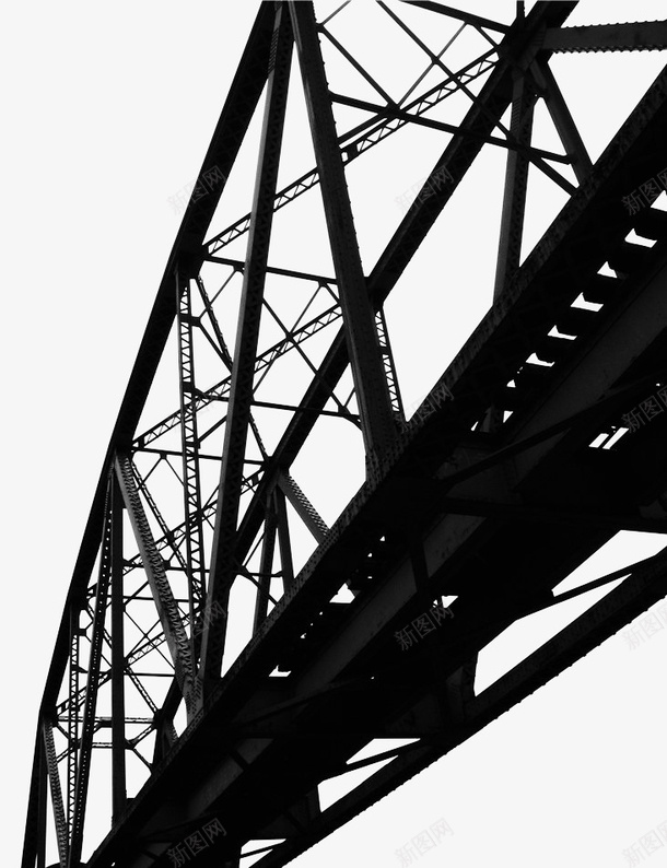 手绘黑色高架桥图标png_新图网 https://ixintu.com 交叉线 差差 手绘 线条 高架桥 黑色