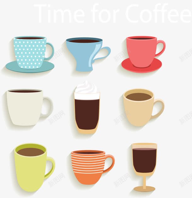 9款美味咖啡png免抠素材_新图网 https://ixintu.com 冰咖啡 咖啡 咖啡杯 雪顶咖啡
