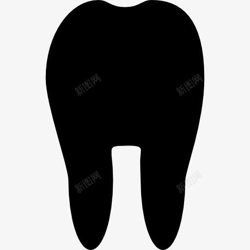 牙齿的轮廓图标png_新图网 https://ixintu.com 医学 卫生保健 基本程序 形状 牙医 身体部位 轮廓 黑色 齿