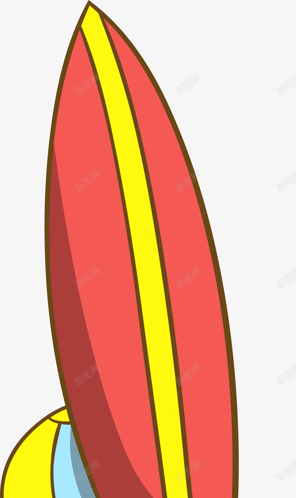 彩色冲浪板png免抠素材_新图网 https://ixintu.com 冲浪板 划桨板 卡通 卡通有趣 彩色底纹 矢量图案 设计图