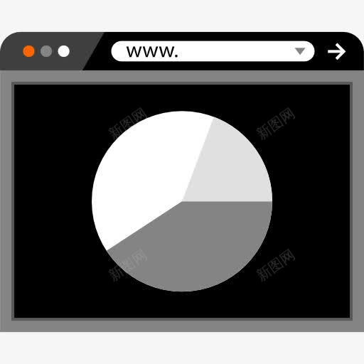 浏览器图标png_新图网 https://ixintu.com SEO和网络 互联网接口 浏览器 计算 饼图