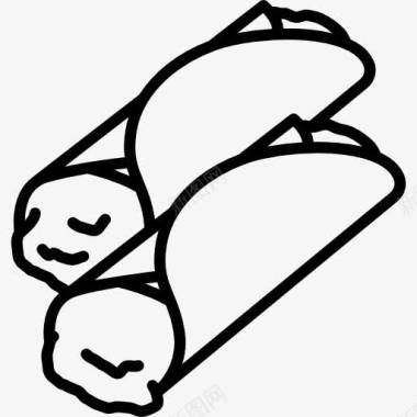 玉米卷饼图标图标