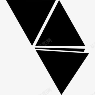三角形轮廓的形状图标图标
