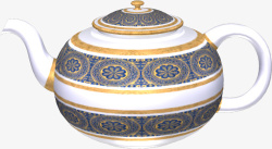 手绘欧式茶壶素材