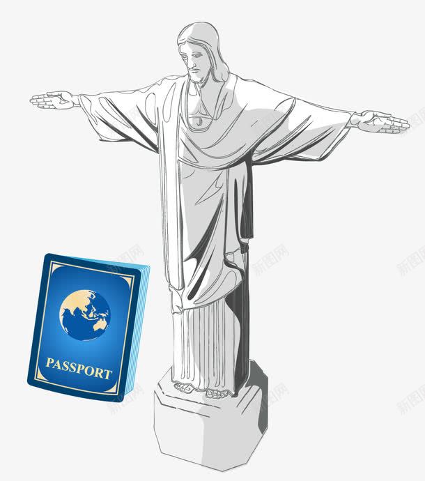 耶稣雕像png免抠素材_新图网 https://ixintu.com 旅游手册 矢量素材 耶稣 耶稣头像 雕像