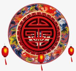 中国节日圆形元素素材