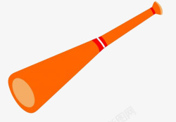 立体橙色棒球棒素材
